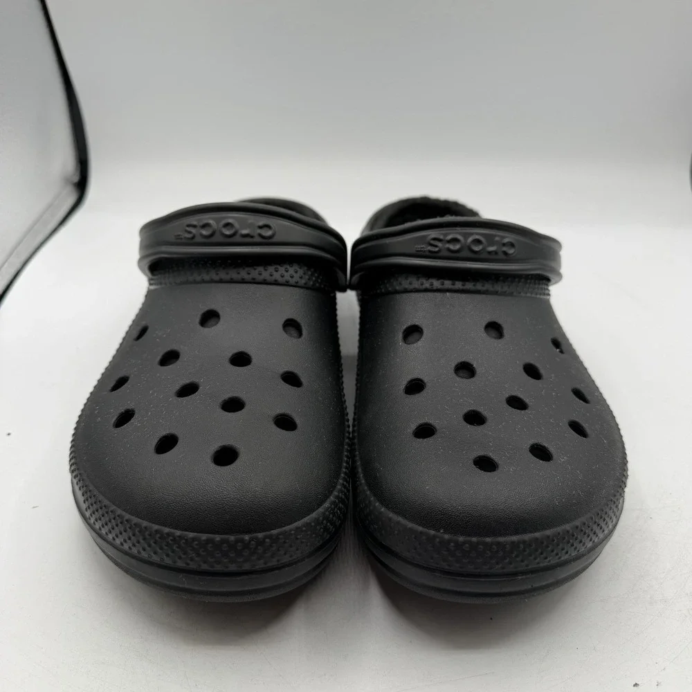 Crocs Classic Lined Clogs Mens Sz 13 Black Slip On Shoes Slippers Comfort 203591